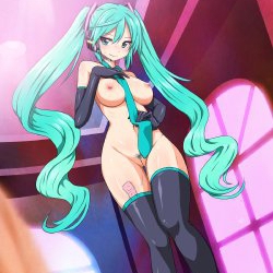 Hatsune Miku hentai.