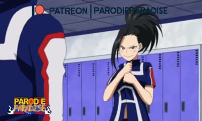 Boku no hero academia Momo Yaoyorozu hentai parody