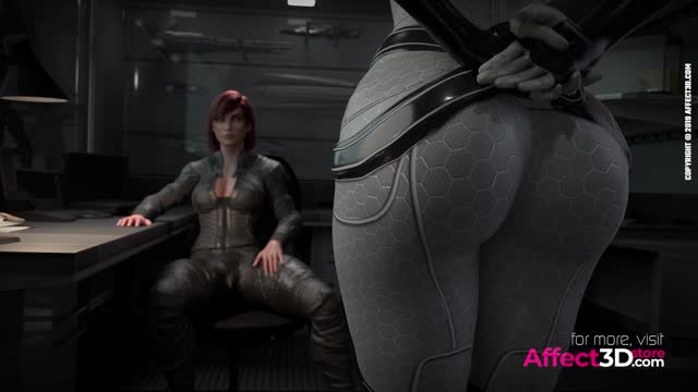 Officer on Dick - 3D Futanari Threesome Animation by Rikolo